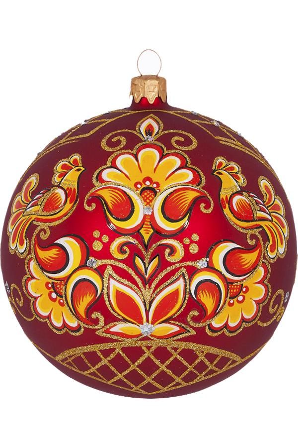 Елочный шар Русский узор С1868