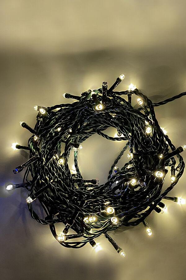 Электрогирлянда Нить 10+1 м PVCIP44-10M-100PC-6W